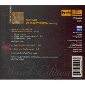 BEETHOVEN - Gilels - Concerto pour piano n°5 en mi bémol majeur op.73 'L..